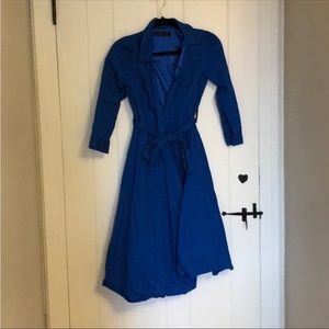 Blue coat dress